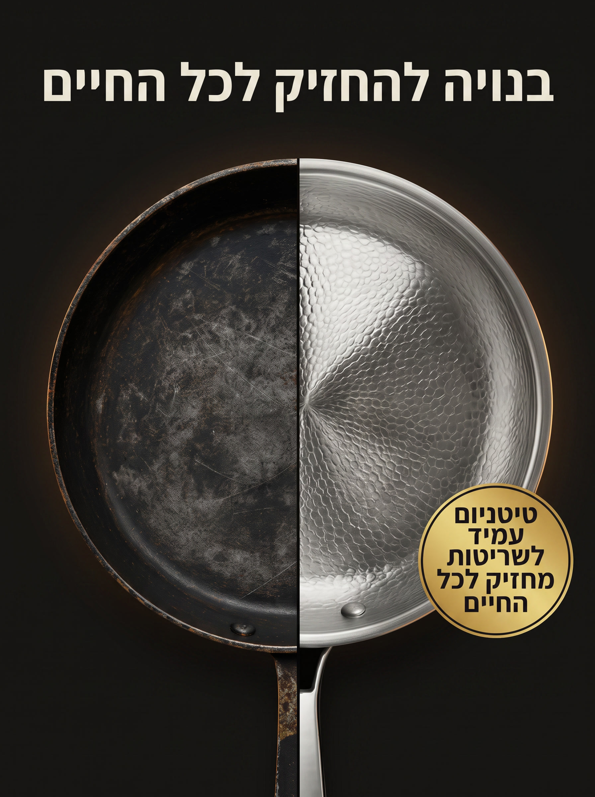 מחבת טיטניום המקורית של ®Cavier
